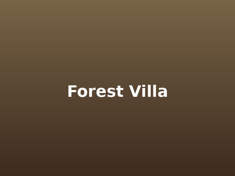 Forest Villa — วิลล่ากลางป่า